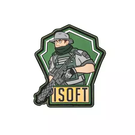 Patch Officiel Isoft - PVC Velcro - Vert