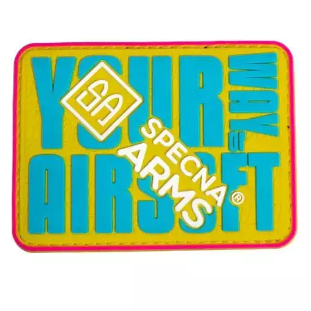 Patch Your Way Of Airsoft - PVC Velcro - Specna Arms - Jaune & Bleu
