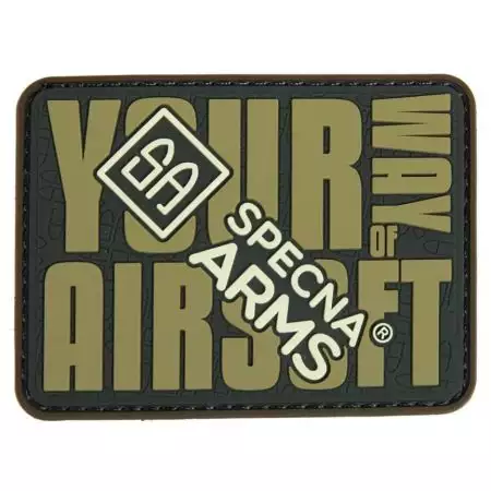 Patch Your Way Of Airsoft - PVC Velcro - Specna Arms - Olive