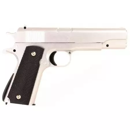 Pistolet 1911 G13S Spring  Full Metal Galaxy - Silver