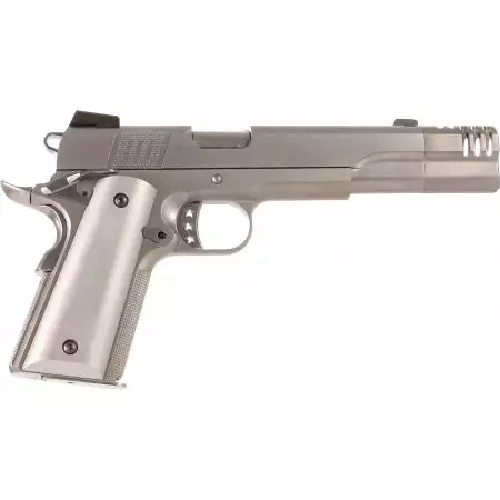 Pistolet 1911 NE3101 Gaz GBB AW Custom - Silver