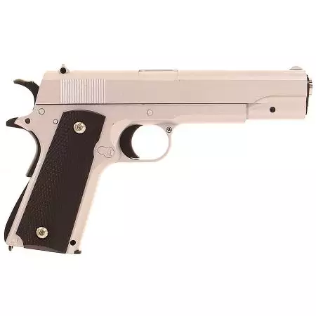 Pistolet 1911 Spring Full Metal Plan Beta - Silver