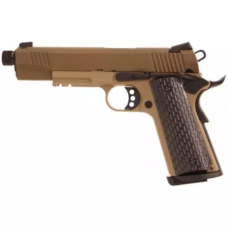 Pistolet Army Armament 1911 Kimber R28-2 GBB Gaz Full Metal - Tan