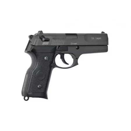 Pistolet C60 Compact GAZ Blowback GBB Full Metal - Noir