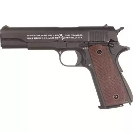 Pistolet Colt 1911 A1 Co2 GBB Cybergun - Noir