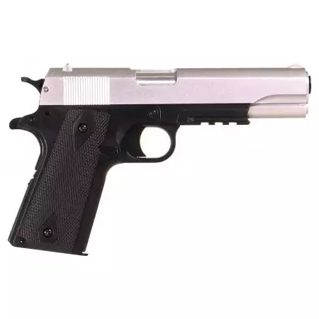 Pistolet Colt 1911 A1 Spring Cybergun - Dual Silver