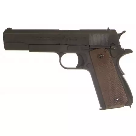Pistolet Colt 1911 CO2 GBB Full Metal AW Custom - Noir