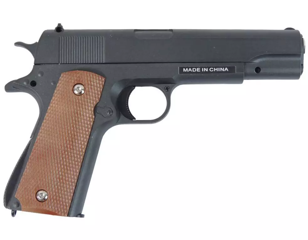 Pistolet Acier, Crosse Plastique - Réplique M1911 
