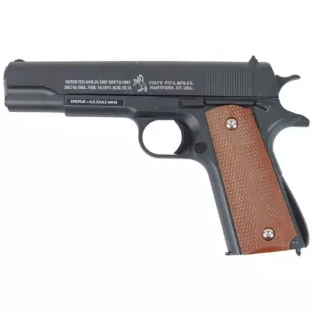 Pistolet Colt 1911 Spring M1911 Full Metal - Noir