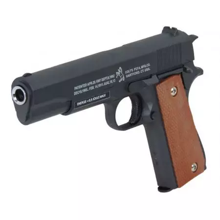 Pistolet Colt 1911 Spring M1911 Full Metal - Noir