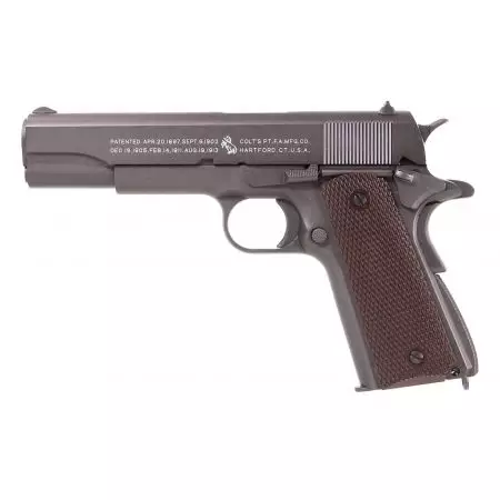 Pistolet Colt M1911 A1 Co2 Full Metal Culasse Mobile Cybergun - Gris
