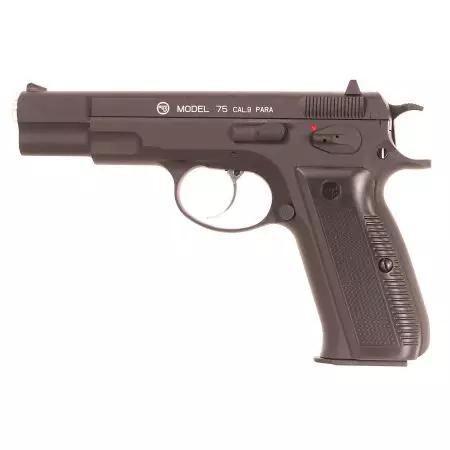 Pistolet CZ 75 Gaz GBB Blowback ASG - Noir