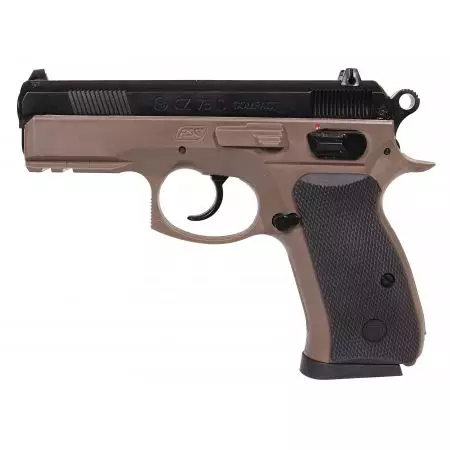 Pistolet CZ 75D Compact Dual Tone FDE Spring - Bi-ton Tan