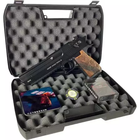 Pistolet Desert Eagle .50AE Rail Poker Co2 GBB Cybergun - Noir