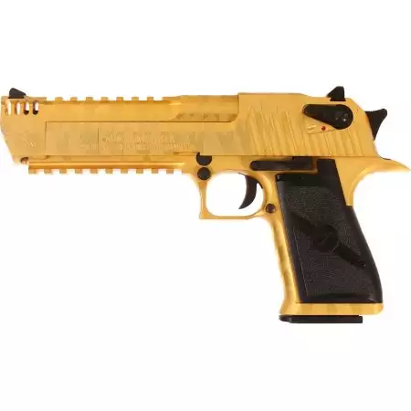 Pistolet Desert Eagle L6 Tiger Stripes Gaz GBB WE Cybergun - Gold