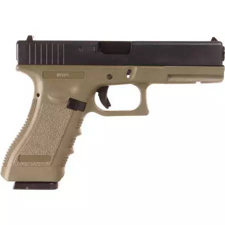Pistolet E0317 Gaz GBB Evolution - Bi-ton Olive