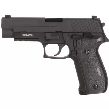 Pistolet F226 Rail Gaz GBB WE - Noir
