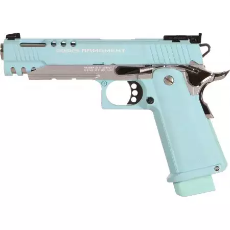 Pistolet G&G GPM1911 CP Gaz GBB Guay Guay - Bleu