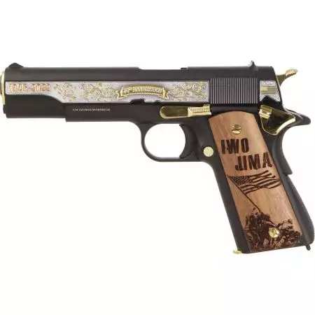 Pistolet G&G GPM1911 Iwo Jima Gaz GBB Guay Guay - Noir