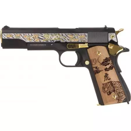 Pistolet G&G GPM1911 Year Of The Tiger Gaz GBB Guay Guay - Noir
