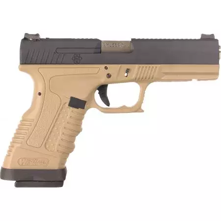 Pistolet GP1799 T2 Gaz Blowback WE - Bi-ton Tan