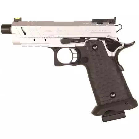 Pistolet Hi-Capa 3.8 CS Vengeance Compact Gaz GBB Vorsk - Dual Silver