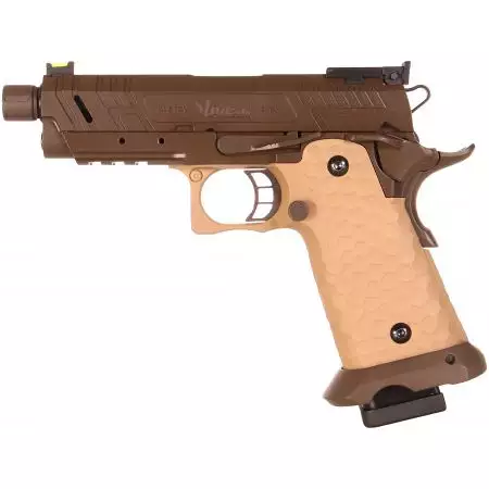 Pistolet Hi-Capa 3.8 CS Vengeance Compact Gaz GBB Vorsk - Dual Tan
