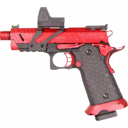 Pistolet Hi-Capa 3.8 CS Vengeance Compact RMR Gaz GBB Vorsk - Dual Rouge