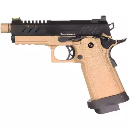 Pistolet Hi-Capa 3.8 Pro Gaz GBB Vorsk - Tan & Noir