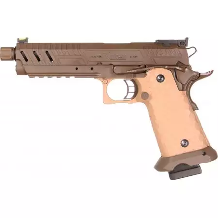 Pistolet Hi-Capa 5.1 CS Vengeance Gaz GBB Vorsk - Dual Tan