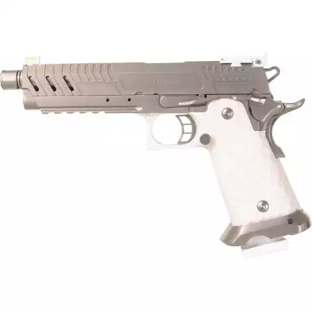 Pistolet Hi-Capa 5.1 CS Vengeance Requiem Edition Gaz GBB Vorsk - Bi-ton Blanc