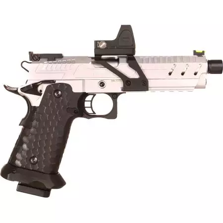 Pistolet Hi-Capa 5.1 CS Vengeance RMR Gaz GBB Vorsk - Dual Silver