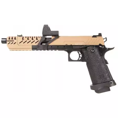 Pistolet Hi-Capa Titan 7 RMR Gaz GBB Full Metal Vorsk - Tan