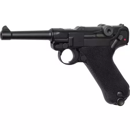 Pistolet Luger P08 GAZ Blowback Culasse Metal - Noir