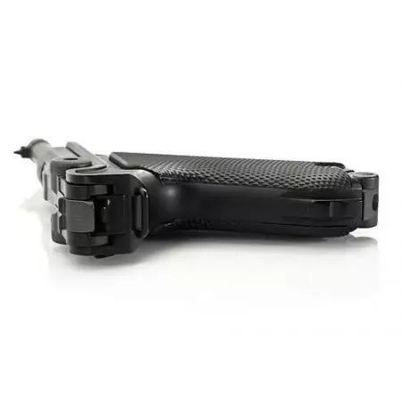 Pistolet Luger P08 GAZ Blowback Culasse Metal - Noir