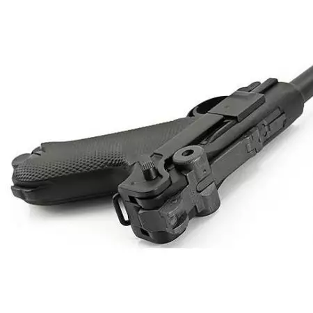Pistolet Luger P08 GAZ Blowback Culasse Metal - Noir