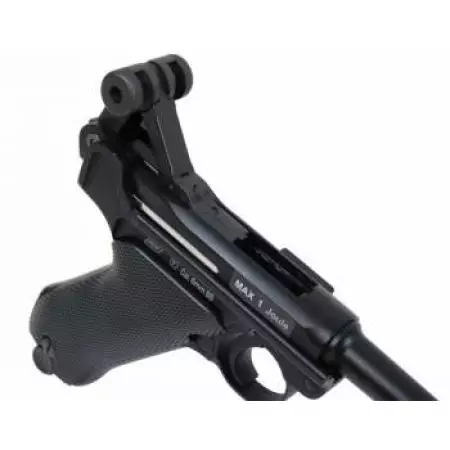 Pistolet Luger P08 GAZ Blowback Culasse Metal - Noir