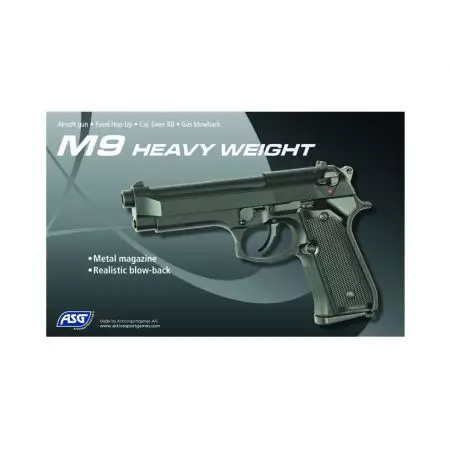 Pistolet M9 (KJWorks) ABS Blowback Noir 13466