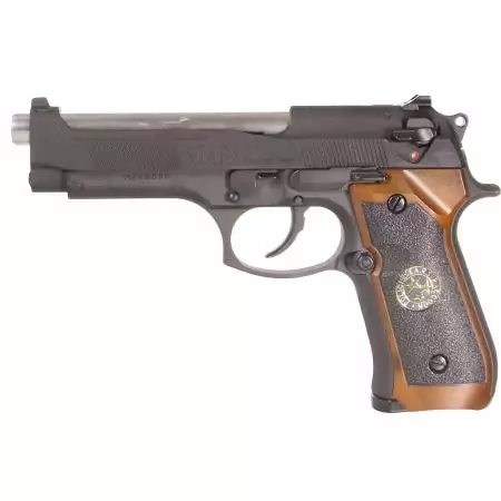 Pistolet M92 Samurai Edge Biohazard Gaz GBB WE - Noir
