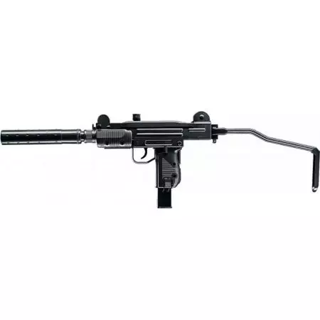 Pistolet Mitrailleur Mini UZI IWI Co2 Blowback 2 Joules - Noir