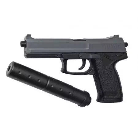 Pistolet MK23 Socom Spring + Silencieux - Noir