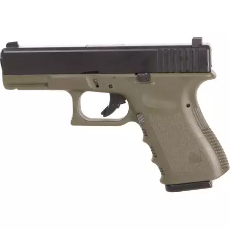 Pistolet MK3 G23 Gaz GBB Saigo Defense - Bi-ton Olive