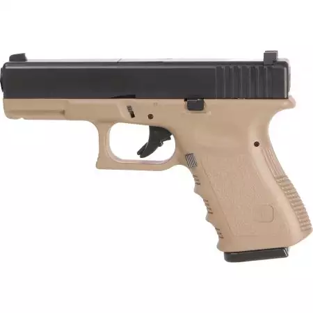 Pistolet MK3 G23 Gaz GBB Saigo Defense - Bi-ton Tan