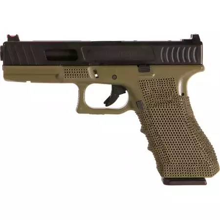Pistolet P01 G17 Gaz GBB CNC Delta Armory - Olive