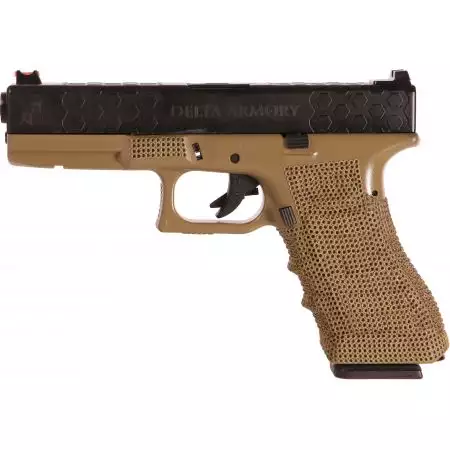 Pistolet P03 G17 Gaz GBB CNC Delta Armory - Tan