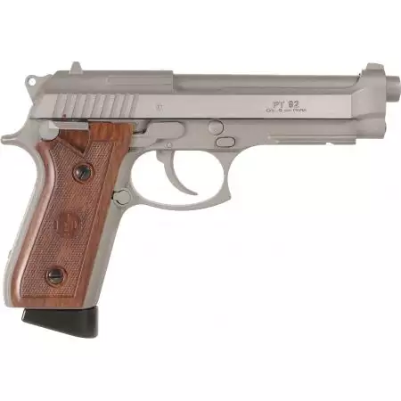 Pistolet PT92 M9 Stainless Silver Co2 GBB Cybergun - Silver