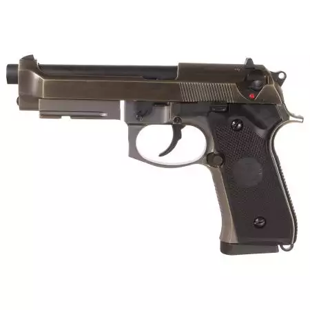 Pistolet R9 M9A1 Gaz GBB Raven - Alu Brossé