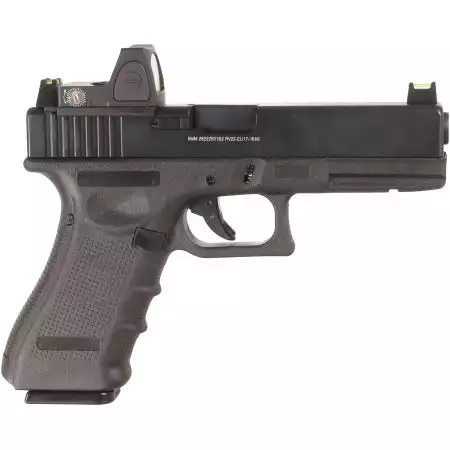 Pistolet Raven EU17 RMR GBB Gaz Nuprol - Noir