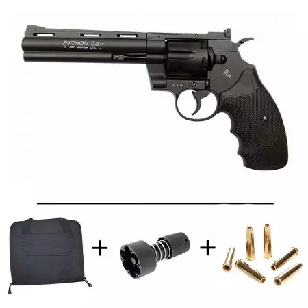 Pistolet Revolver Colt Python  Co2 Magnum 357 6P Co2 NBB Cybergun - Noir