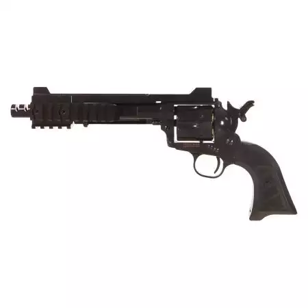 Pistolet Revolver SAA 45 Devil Gaz King Arms - Noir